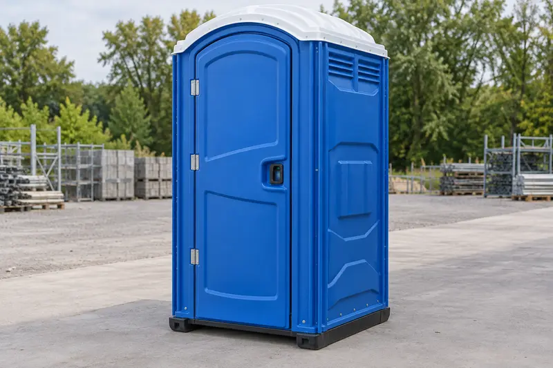 Blue standard toilet cabin